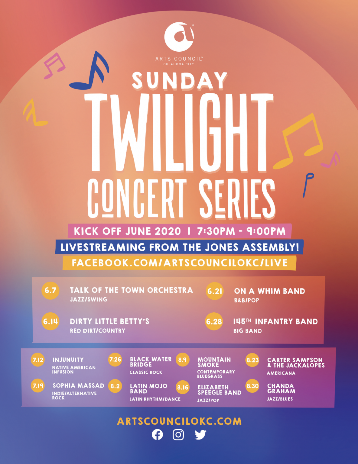 Sunday Twilight Concert Series – Arts Council Oklahoma City